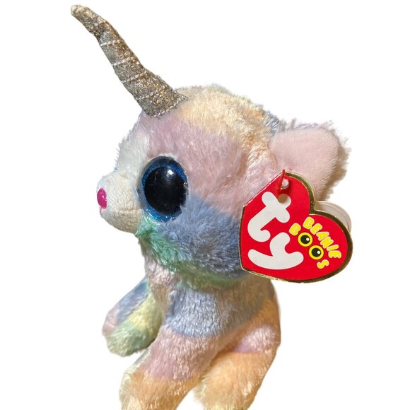 TY Beanie Boos - HEATHER the UniCat (Regular Size - 6 Inch) - Picture 5 of 12